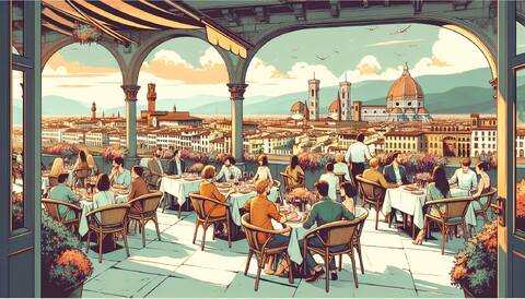 Restaurants à Florence avec terrasse et vue magnifique