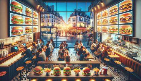 Délices de Burgers: Fast Food à Suresnes