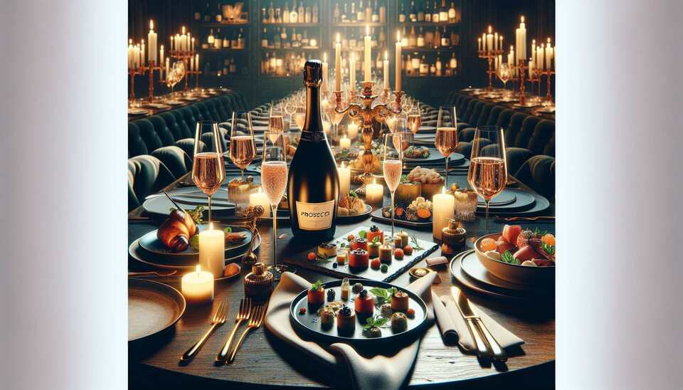 Indulge in Expensive Culinary Delights with Prosecco>