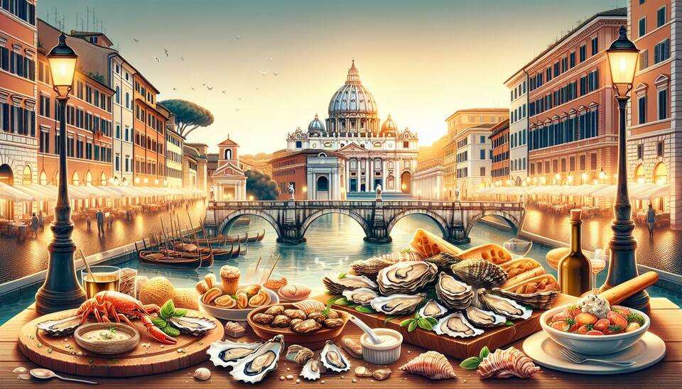 Лучшие рестораны Рима: морепродукты и устрицы>