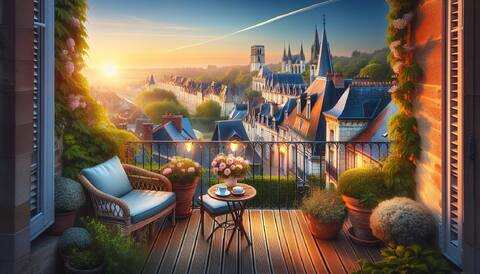 Détente unique sur terrasse à Évreux