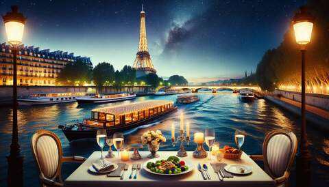 Dînez en beauté sur la Seine: Bateaux et Dîner
