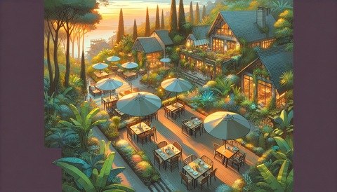Découvrez des restaurants avec terrasse et jardin