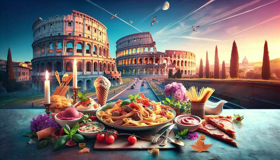 Découvrez Rome : Restaurants avec carte savoureuse>