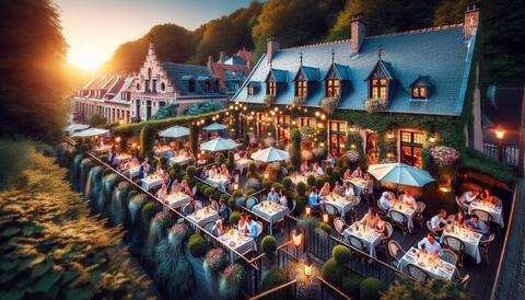 Restaurants charmants à Frameries avec jolie terrasse
