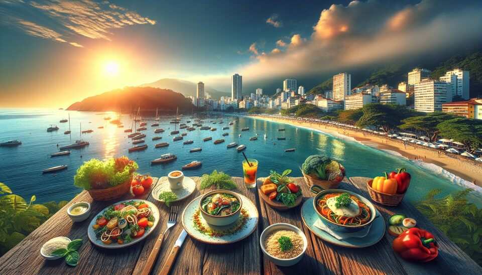 Restaurantes Vegetarianos com Vista para o Mar na Rodoviária>