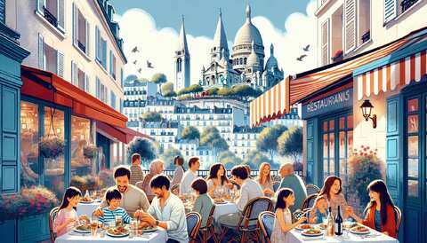 Family-Friendly Dining Options near Montmartre