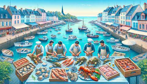 Dégustez des fruits de mer frais à Grandcamp-Maisy