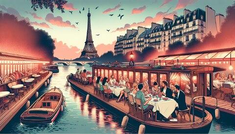 Dégustez sur la Seine : restaurants péniches à Paris