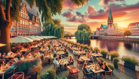 Discover Bremen's Best Terrace Restaurants!