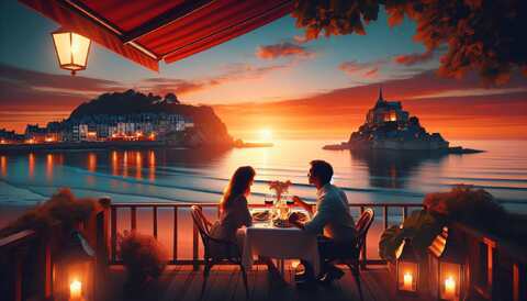 Dîners Romantiques avec Vue: Dinard au Coucher de Soleil