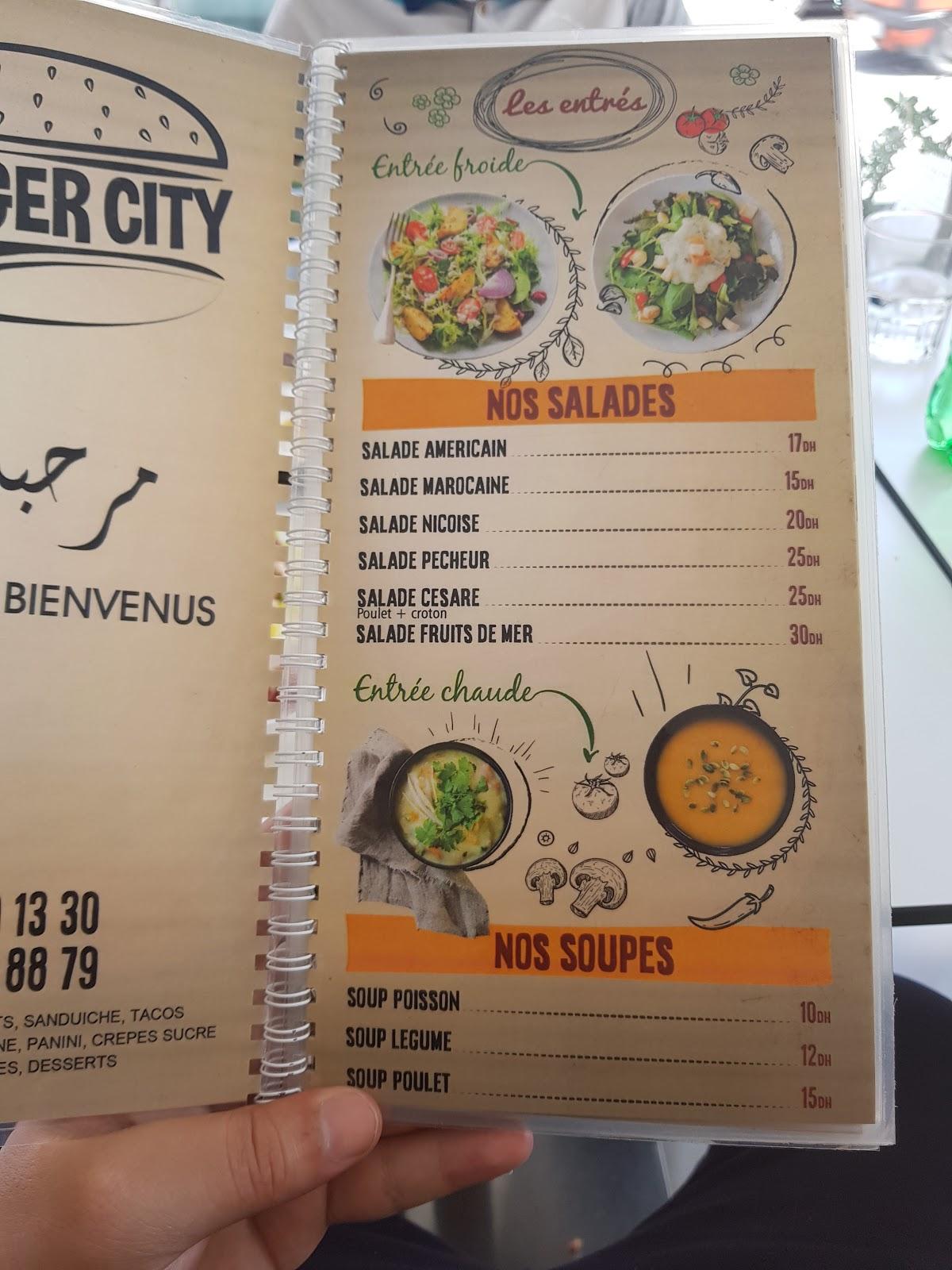 Menu At Burger City Restaurant Agadir