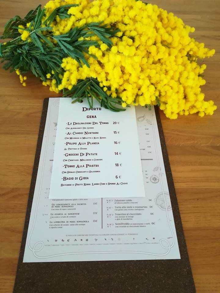 Menu di Diporto Ristorante 