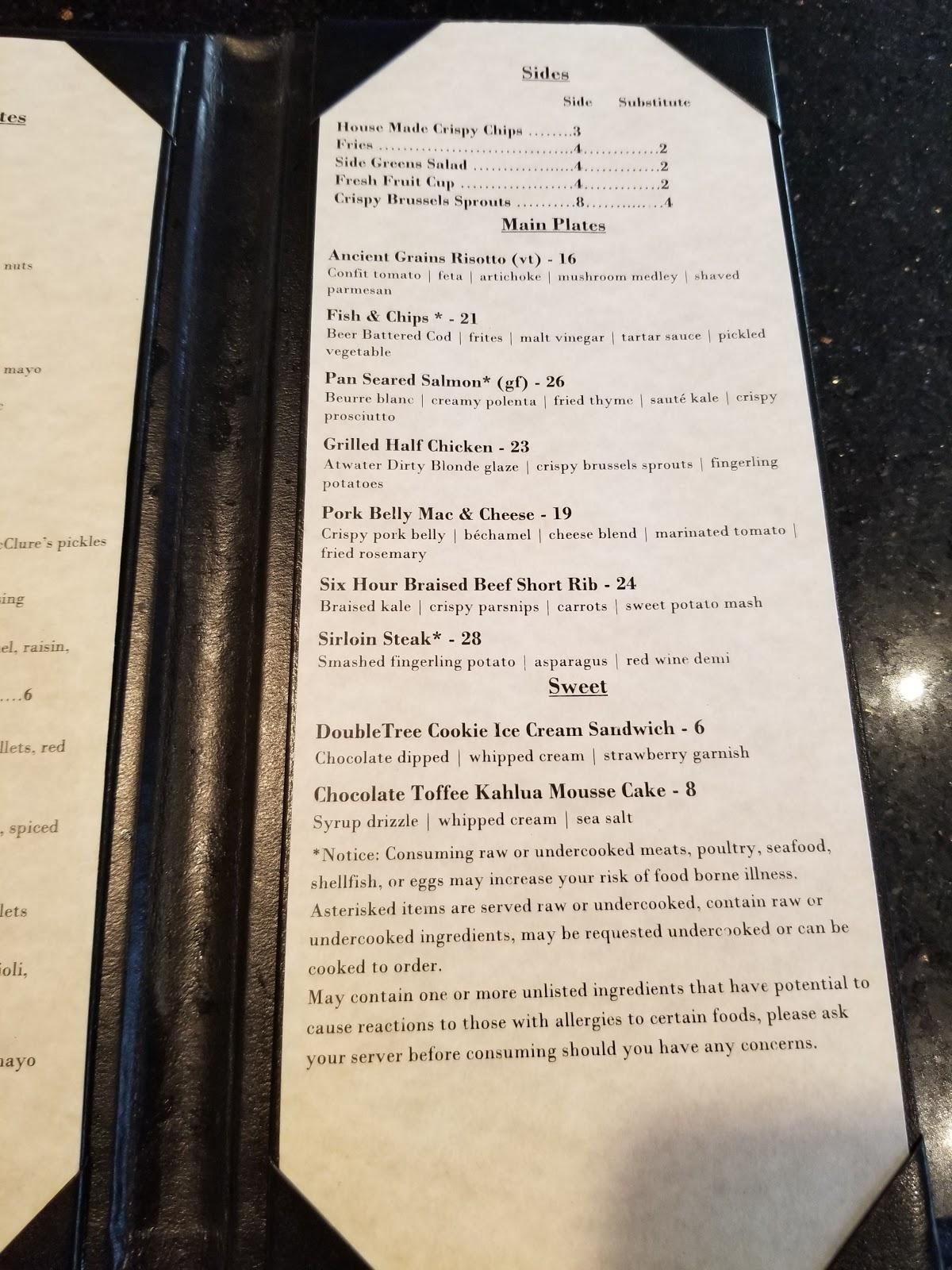 Menu at Motor City Kitchen pub & bar, Detroit