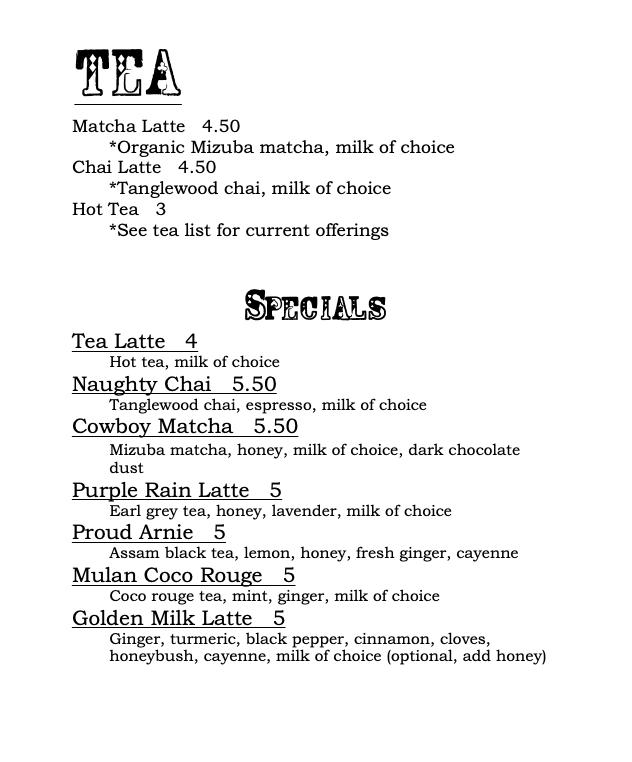 Menu at Sissy's Beverage Emporium pub & bar, Portland