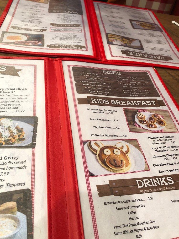 Menu at Frizzle Chicken Cafe, Pigeon
