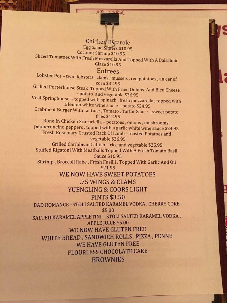 Menu at The Peddler pub & bar, Cresskill