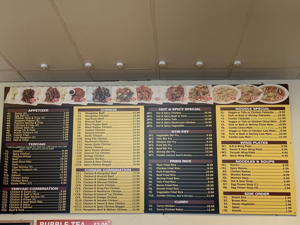 Menu at Wok & Bowl restaurant, Kent