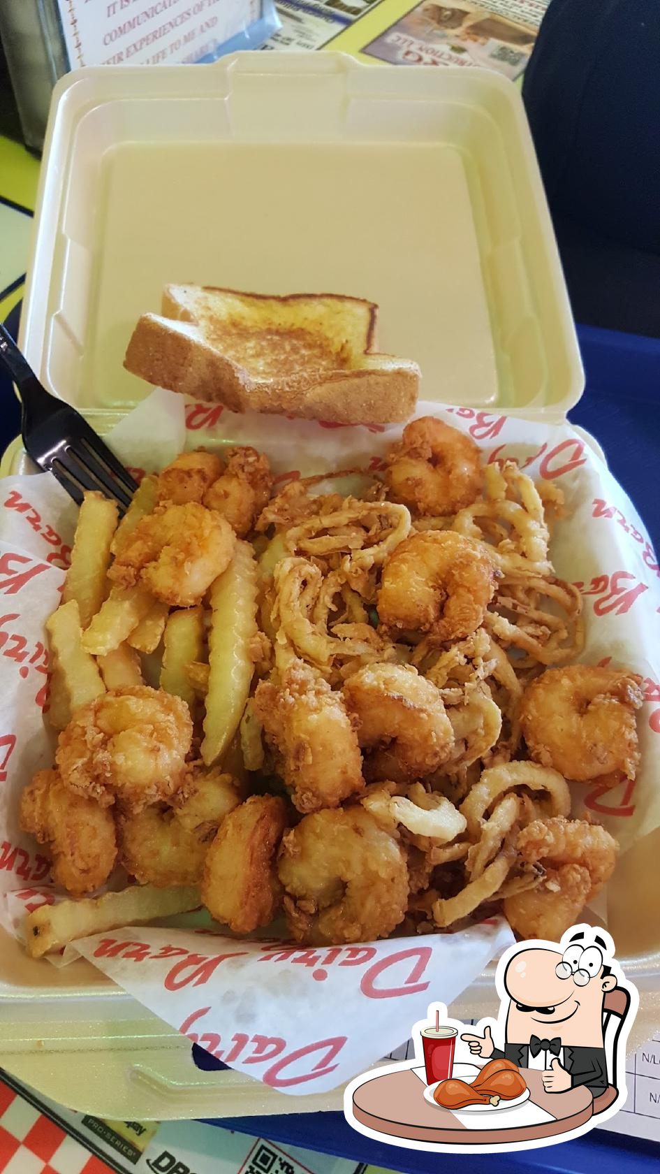 Dairy Barn, 2251 Maplewood Dr in Sulphur Restaurant menu and reviews