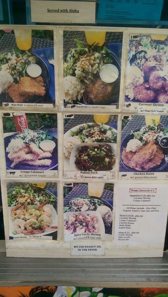 Menu at Kinaole Grill Food Truck restaurant, Kihei