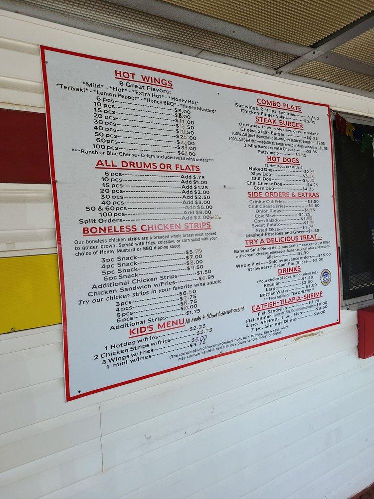 Menu at Felicia's Hot Wings and More restaurant, Wrightsville