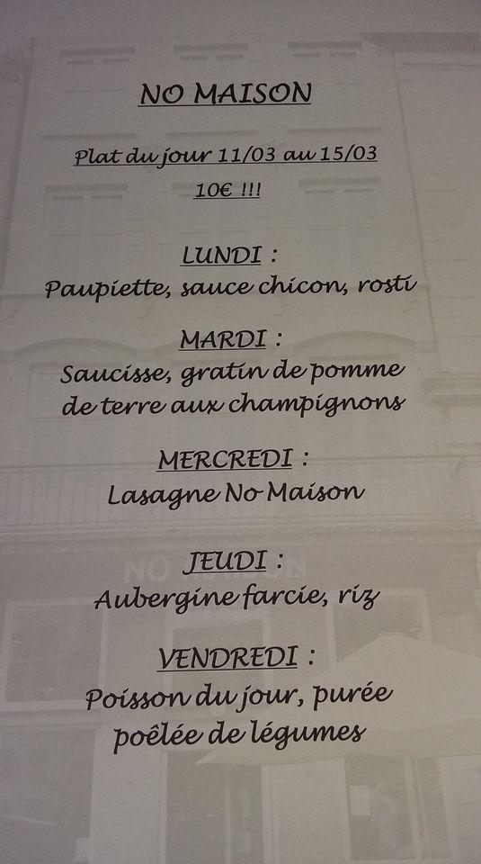 Menu de No Maison