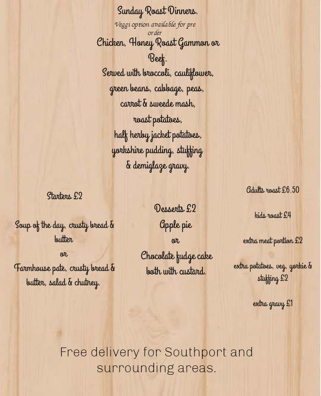 Menu at Enelle's Glass House pub & bar, Southport