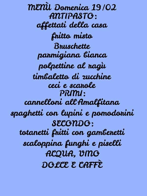 Menu di Trattoria dal Nonnino 