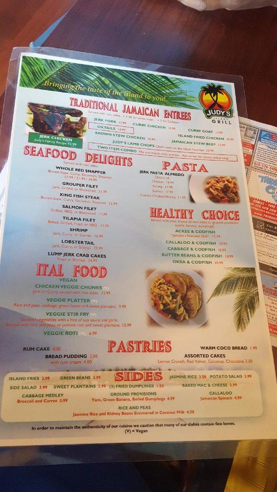 Menu at Judy's Island Grill II pub & bar, Glen Burnie, 800 Crain Hwy N