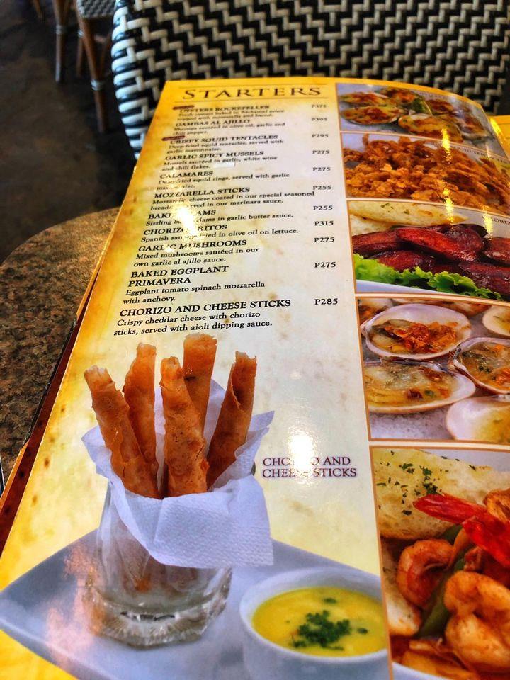 Menu at LA PAELLERIA LAS PAELLAS cafe, San Juan
