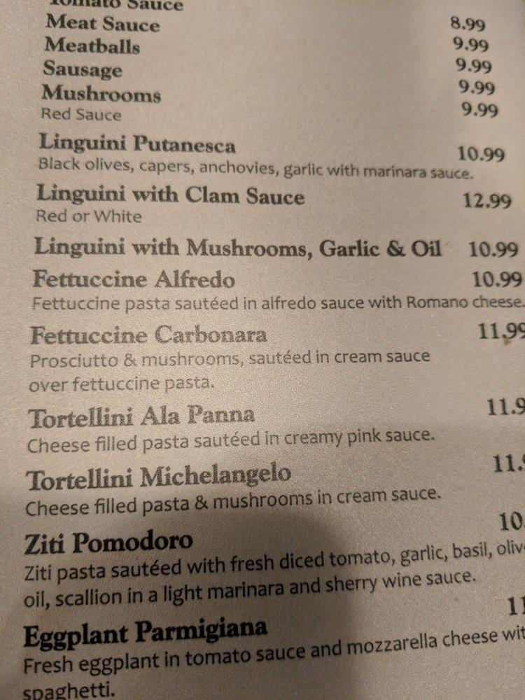 Menu at Pastafina's of Cleburne pizzeria, Cleburne