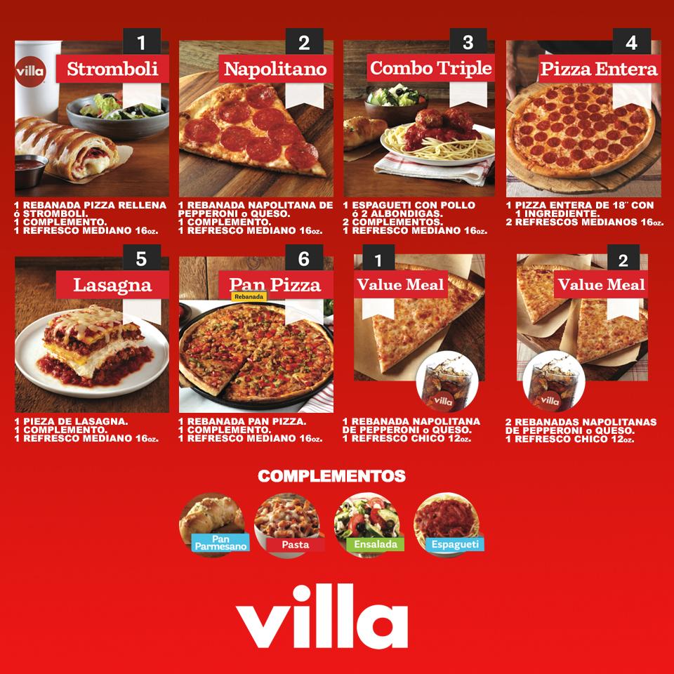 R013 Villa Italian Kitchen Menu 