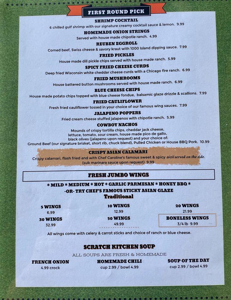 Menu at Libee's Sports Bar &Grill, Englewood