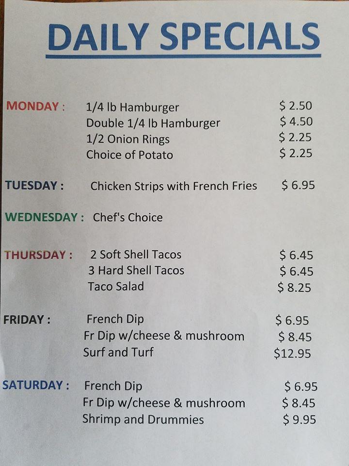 Menu at Walnut Grove Bar & Grill, Walnut Grove