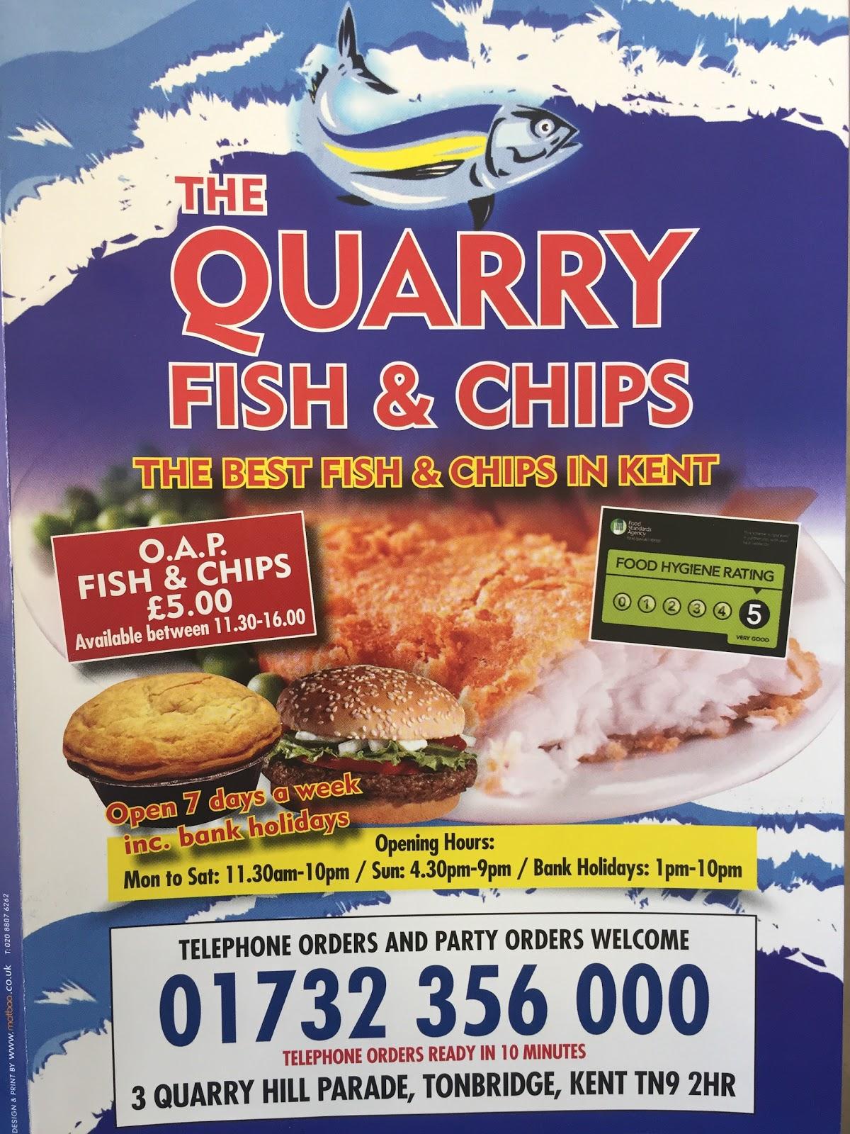 The Quarry Fish & Chips in Tonbridge Restaurant reviews
