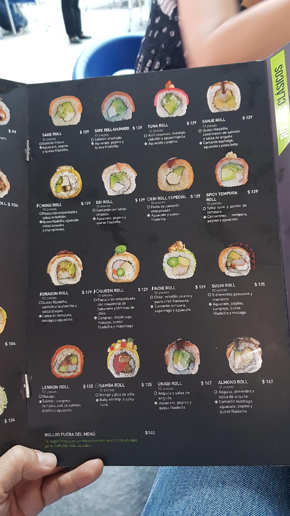 Total 40+ imagen carta de sushi roll - Viaterra.mx