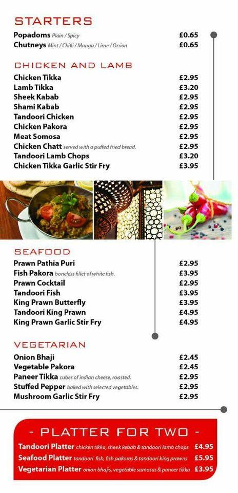 Menu at Spicy Doner restaurant, Swadlincote