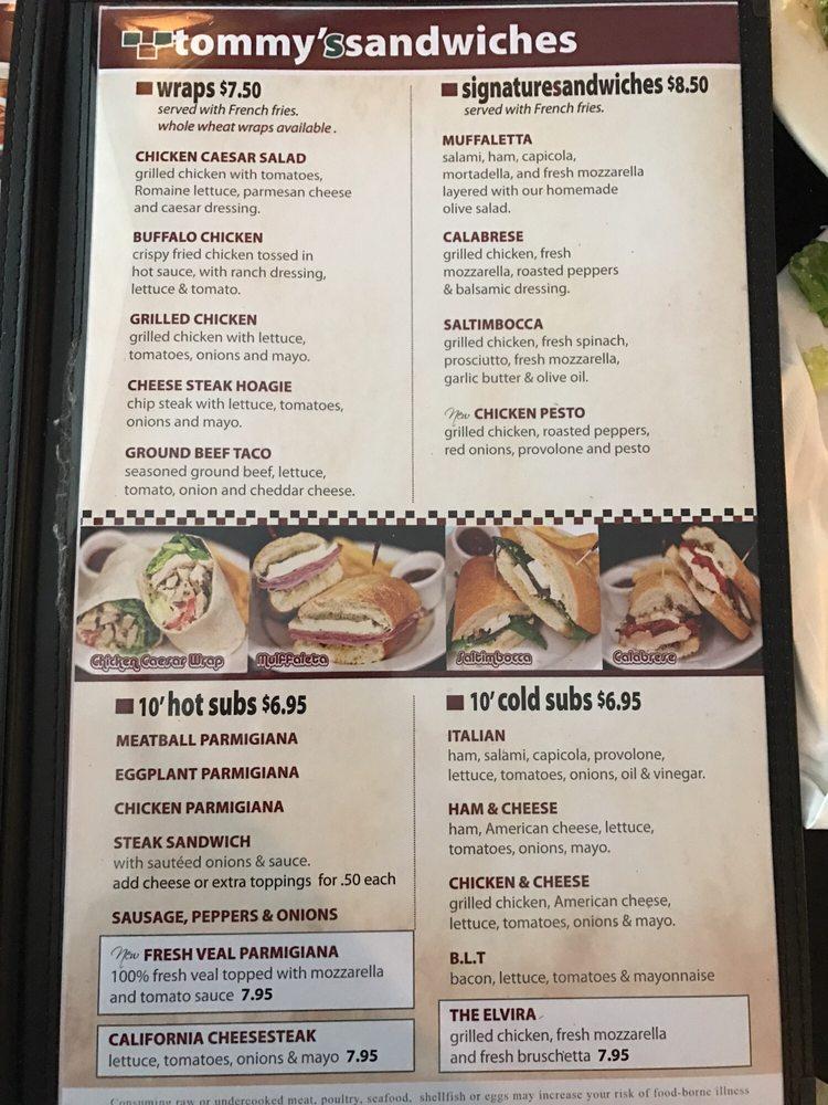 Carta de pizzería Sole Mio Italian Grill, Easton