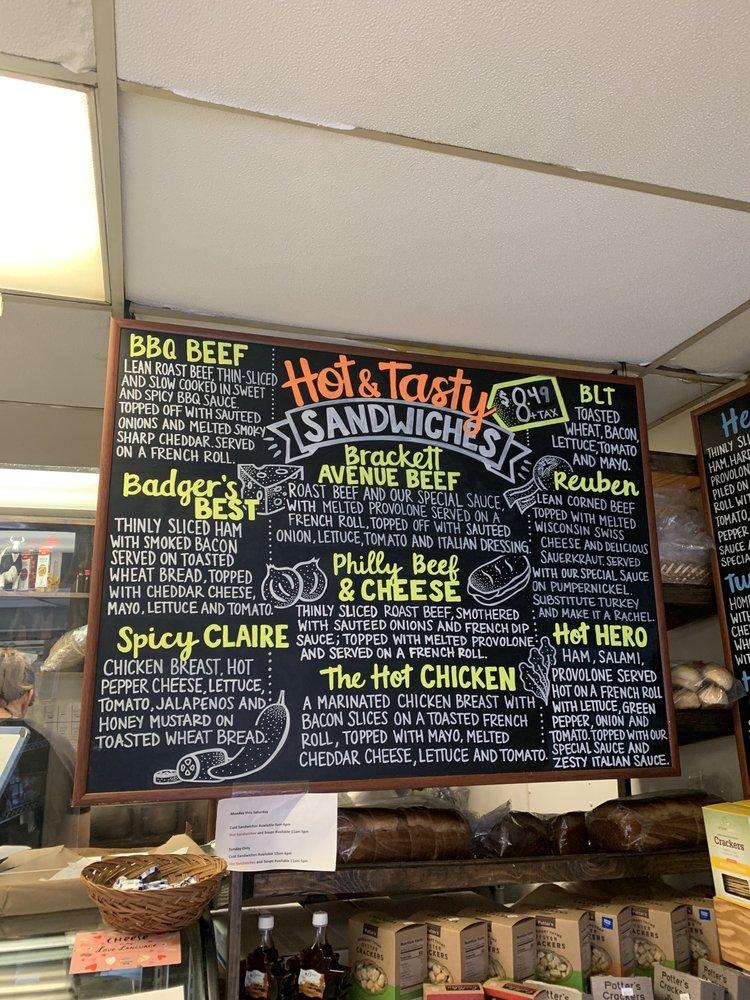 Menu At Eau Claire Cheese And Deli, Eau Claire