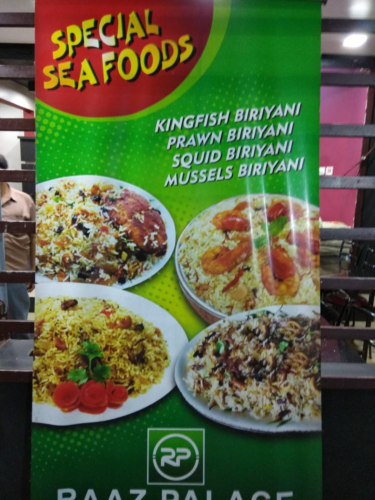 Raaz Palace menu
