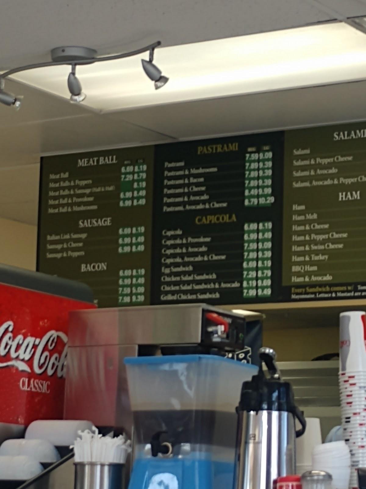Carta del restaurante Sandwich King, Irvine
