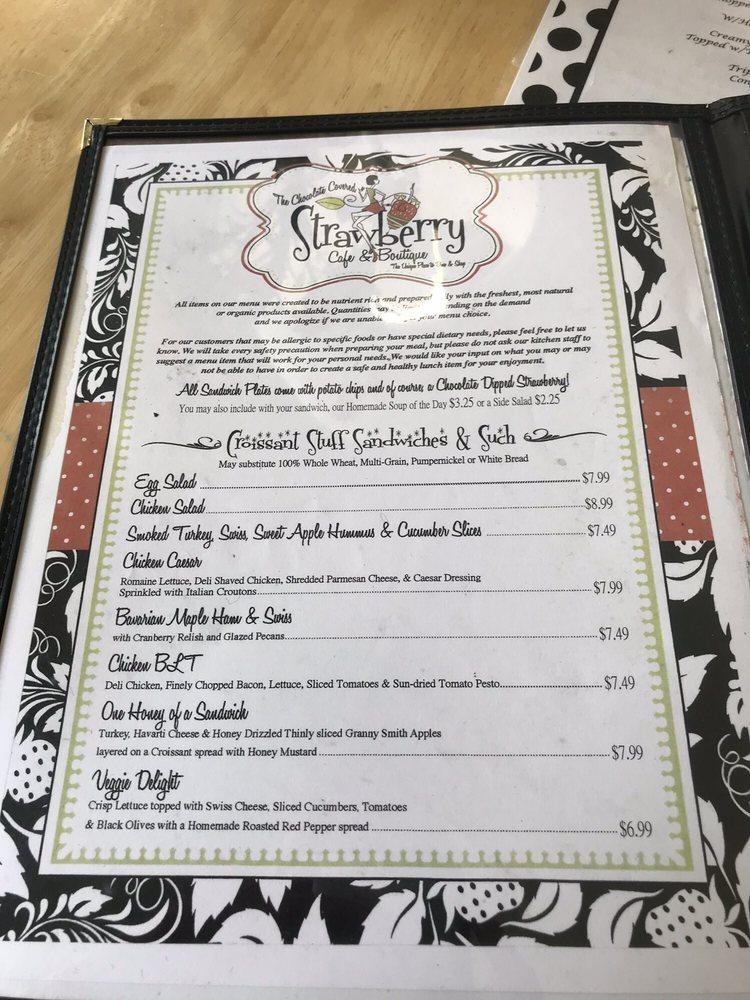 Menu at Chocolate Covered Strawberry cafe, Gallatin, Nashville Pike