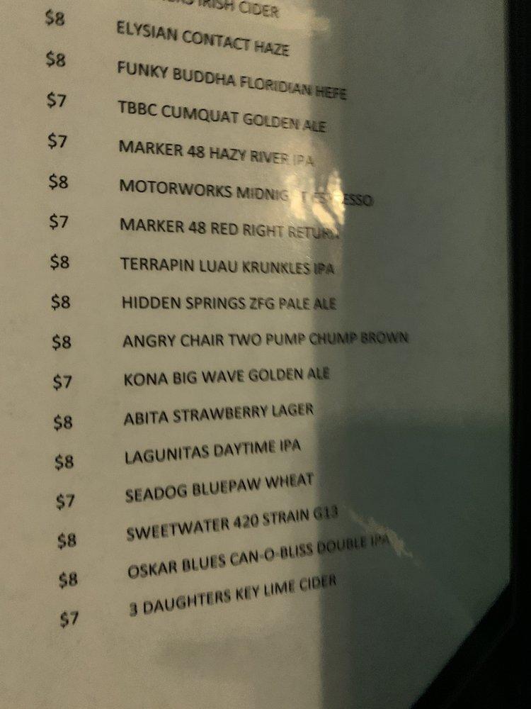 Menu at International Beer Garten pub & bar, Lutz, Pointe Village Dr