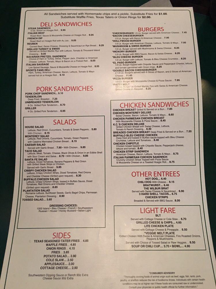 Menu at Sports Fans Pizza pub & bar, Bettendorf