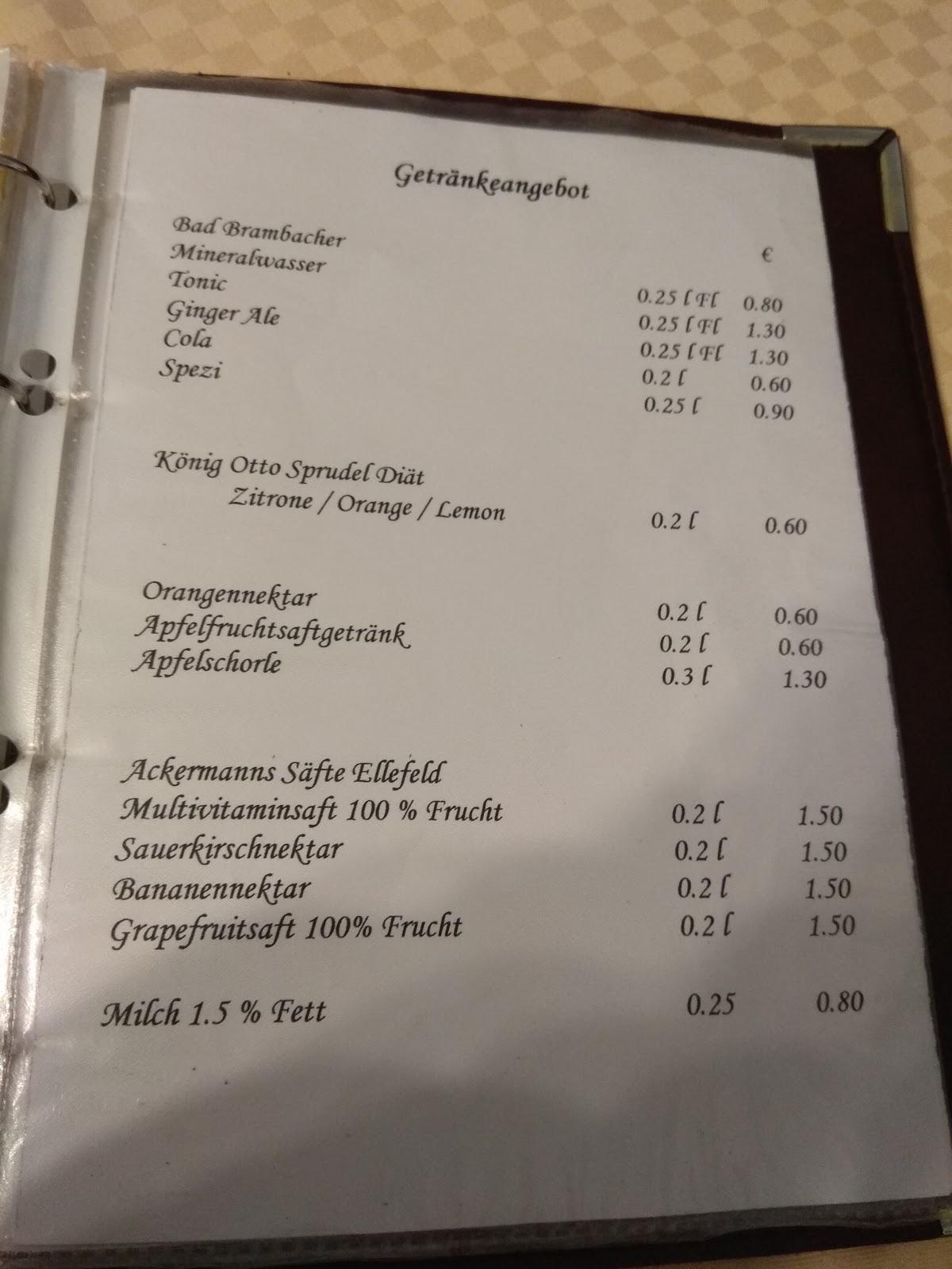 Speisekarte von Gaststätte Braustübl restaurant, Oelsnitz/Vogtl.