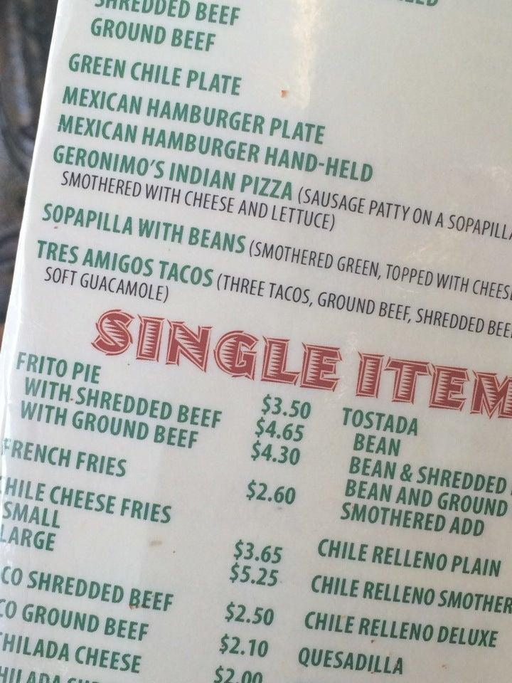 Menu at Tamales By La Casita restaurant, Denver, Tejon St
