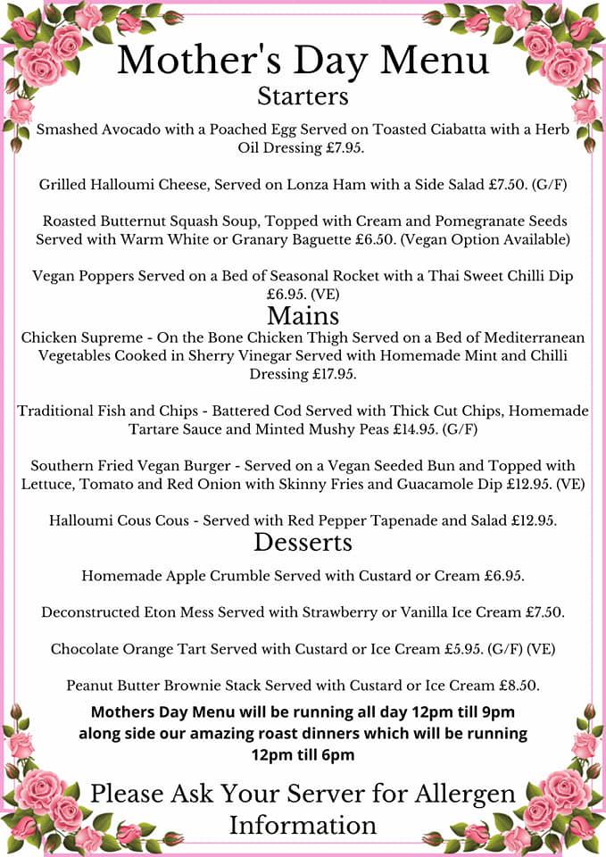 Menu At Green Dragon Pub & Bar, Wymondham