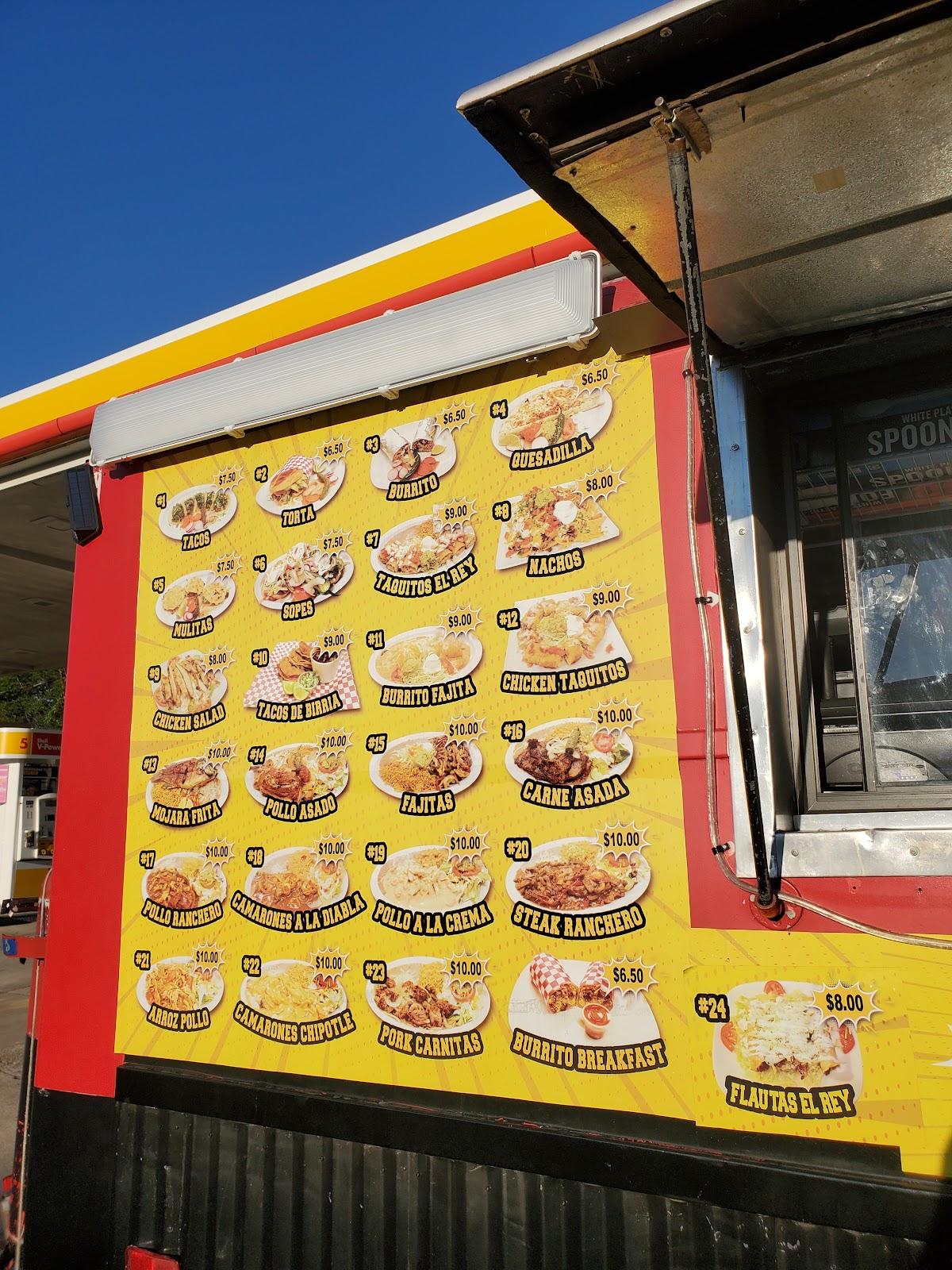 Menu at Tacos el Rey restaurant, Cookeville