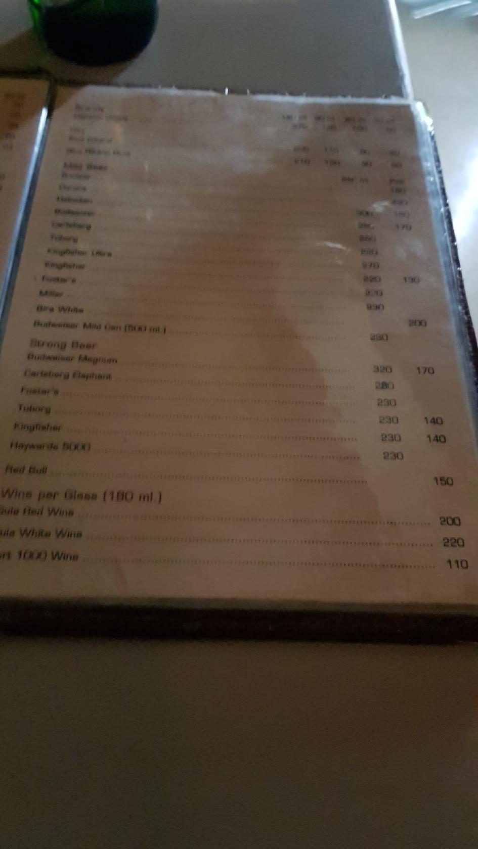 Menu at Kit Kat Restaurant and Bar, Mumbai, WRVH+792