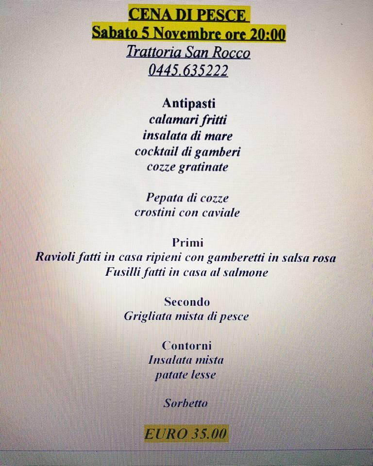 Menu di Trattoria San Rocco 
